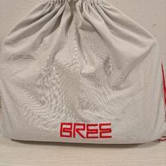 BREEブリー　レザーブリーフショルダーバッグ　黒の画像