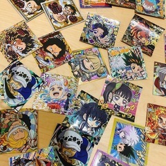 ワンピース、ハンターハンターなどのシールの画像