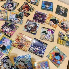 ワンピース、ハンターハンターなどのシールの画像