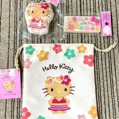 ハローキティ　日焼け3点セットの画像
