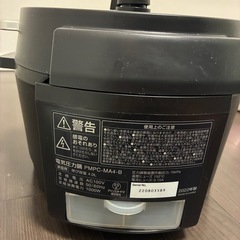 アイリスオーヤマ　　電気圧力鍋の画像