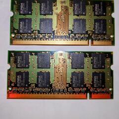 BUFFALO製　ノートPCメモリー DS/N667-2GX2/E 中古の画像
