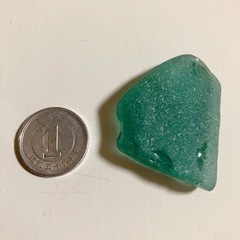 シーグラス　大粒　青緑色　人気　13の画像