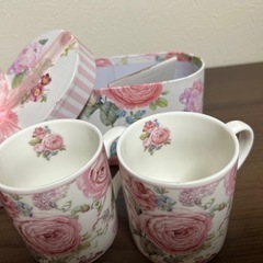 花柄マグカップの画像