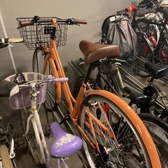 【早い者勝ち！応募殺到中！】オレンジ シティサイクル 5段階ギア ALTETTOの画像