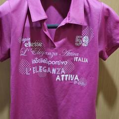 【エレッセ】Lサイズ2着 Tシャツ イエロー　ピンクの画像