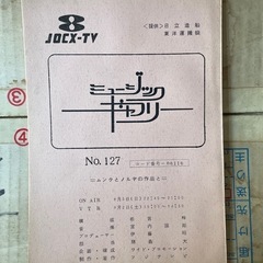 テレビ番組台本の画像
