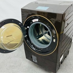 最安値💎2021年製TOSHIBAドラム式洗濯機　ZABOON最上位TW-127X9 配達無料！の画像