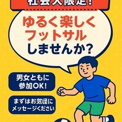 8/11(月) フットサル メンバー募集‼️