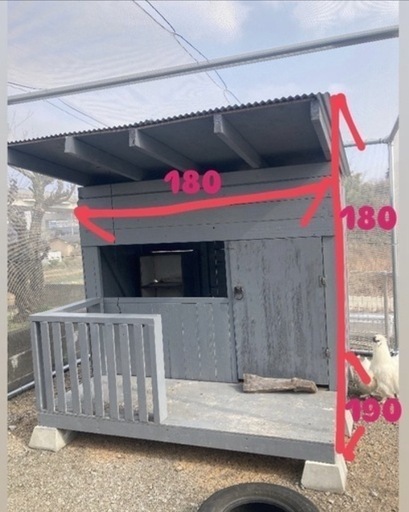 小屋　鶏小屋
