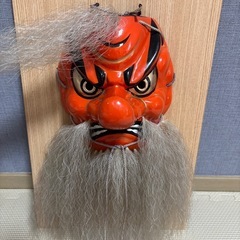 石見神楽　岩州長浜　天狗面　日下義明作　魔除けの画像