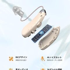 【2025年革新型正規品・簡単操作 】Bigprot 楽ちんヒアリング 充電式集音器 軽量設計で快適な着用感 タイプ 約30倍に音を増幅 音量調整の画像