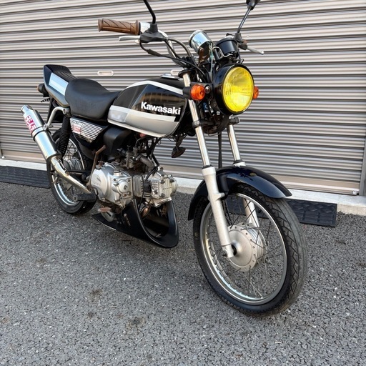 4159.カスタムGS50 社外マフラー付属 バッテリー、チューブ新品千葉県