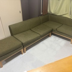 L字型ソファー、オットマン