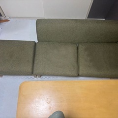 L字型ソファー、オットマンの画像