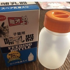 子猫 哺乳瓶の画像