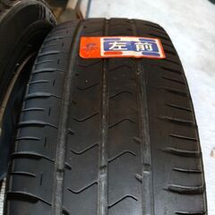 【値下げ・激安 4本SET】ハスラー 純正 スチール 鉄ホイール [4.5J +45 PCD100] 低燃費タイヤ ブリジストン ECOPIA NH100C [165/60R15 77H]の画像