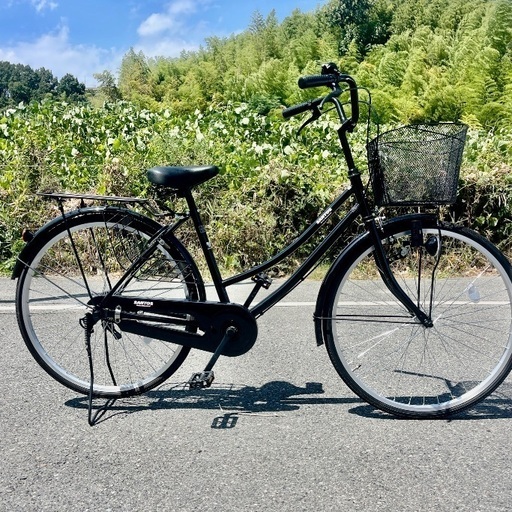 お買得、超美品❣あさひSANTOS26インチシティサイクル 前カゴ