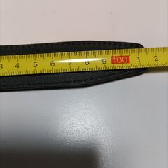 ブラック ベルト シルバーバックルの画像