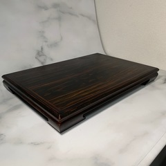 配送可能　唐木 花台 黒丹 黒檀 盆栽台 飾り台 香炉台 飾台 置台 華道具 平卓 花台 飾台 華道具 煎茶道具 木工芸品 茶道具 木製アンティーク 茶道具の画像