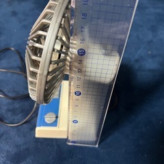 ダイソー★昭和レトロミニ扇風機の画像