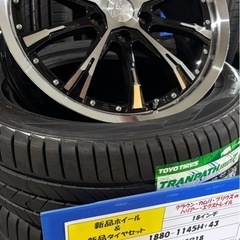  ヴォクシー等に！新品未使用！18インチアルミ＆タイヤセット！の画像