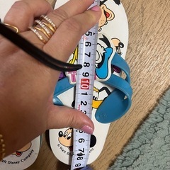 ディズニー　ドナルドビーチサンダル　サイズ19の画像