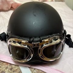 原付バイク ヘルメット 半ヘル の画像