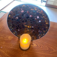 PartyLite オーロラ モザイク ウォール スコンス P90975 虹色 キャンドル ガラス ホルダー プレート
の画像