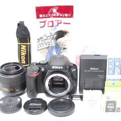【美品】タッチ操作＆Wi-Fi搭載 Nikon D5500 回転画面で自撮りOKの画像