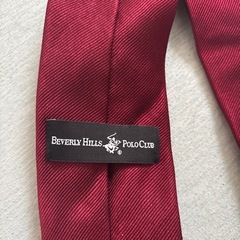 Beverly Hills polo Club ネクタイ　赤の画像