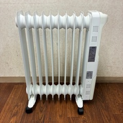 アイリスオーヤマ ウェーブ型オイルヒーター POH-1210KS-W2019年製の画像