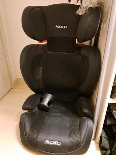 【美品】RECARO ジュニアシート ブラック カップホルダー付き レカロ ジェイスリー ジュニアシート カップホルダー付 (ラ