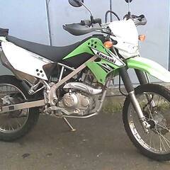 KAWASAKI KLX125 白/緑 エンジン始動確認 自賠責...