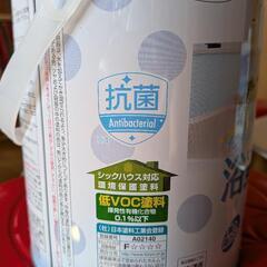 (未開封)浴室カベ用　ペンキ　白　1.6Lの画像