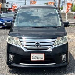 【自社ローン】★保証人なし★全国対応★セレナ　ﾊｲｳｪｲｽﾀｰＶｾﾚｸｼｮﾝ★ブラック★ナビ付き★Bカメラ★ETC★車検2年付の画像