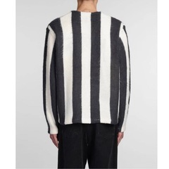 Stussy ストライプ　Ｖネック　ニットカーディガン　Sサイズの画像