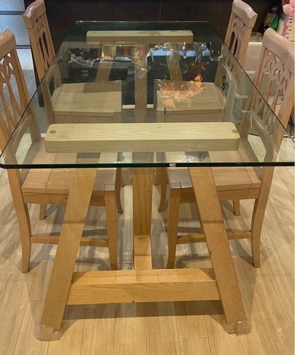 【商談中】【再出品】ダイニングテーブルセット（Francfranc）