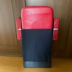 ヴィンテージ 座椅子 折りたたみ レッドの画像
