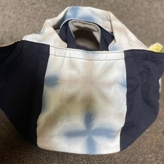 藍染め★まん丸形トートバッグの画像