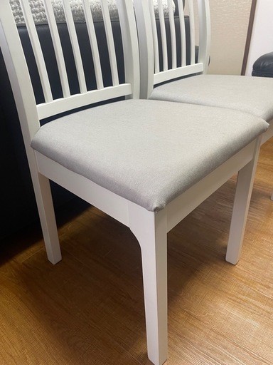 IKEA ダイニングチェア　エーケダレン　白　椅子