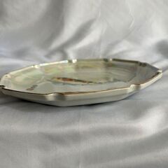 【前提付き無料】未使用保管品  秋岱 飾り皿　大皿 鯉　昭和レトロ　の画像