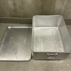 【那須町役場】給食　アルミケース　パンケース小学校　古道具【管理番号249】の画像