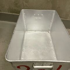 【那須町役場】給食　アルミケース　パンケース　小学校　昭和レトロ【管理番号248】の画像