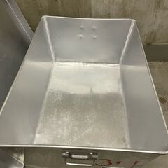 【那須町役場】給食　アルミケース　パンケース小学校　古道具　昭和レトロ【管理番号250】の画像