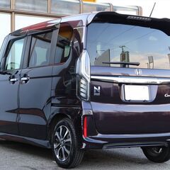 乗出し価格!! 車検2年付 Ｎ－ＢＯＸカスタム 令和2年式 14.6万km スマートキー 禁煙車 全国名変無料 諸費用コミコミ!の画像