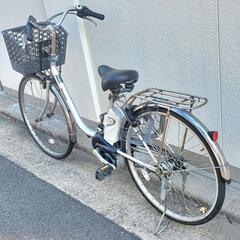 パナソニック♪電動アシスト自転車♪5Ah♪1点灯♪シルバー (Shin