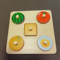 まんまるちゃん 木製パズルと絵本セット　知育玩具の画像