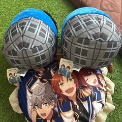 あんスタ　朔間零　朔間凛月　nights丸型クッション クッション　ぬいぐるみ3点セット  の画像