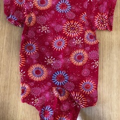 ✨美品✨花火の甚平💕ロンパースの画像